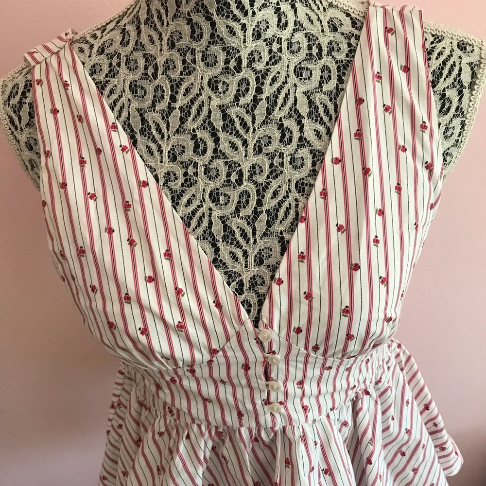 Zara floral and stripped top